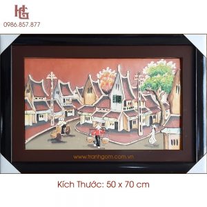 Tranh Gốm 50 x 70cm TCN-16