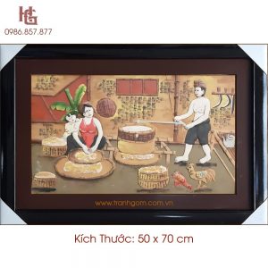 Tranh Gốm 50 x 70cm TCN-24