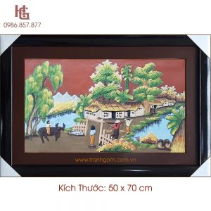Tranh Gốm 50 x 70cm TCN-27