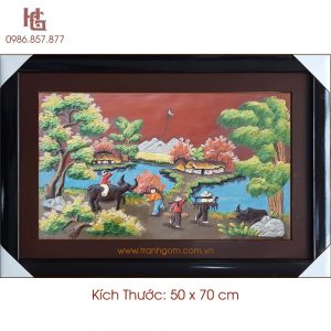 Tranh Gốm 50 x 70cm TCN-40