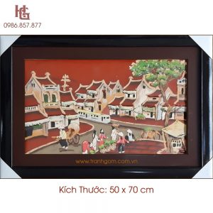 Tranh Gốm 50 x 70cm TCN-44