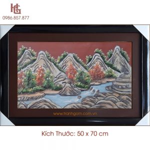 Tranh Gốm 50 x 70cm TCN-08