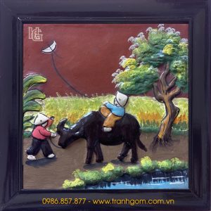 Tranh Gốm Vuông 24cm - TV24-04