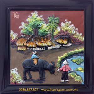 Tranh Gốm Vuông 24cm - TV24-05
