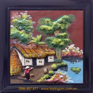 Tranh Gốm Vuông 24cm - TV24-14
