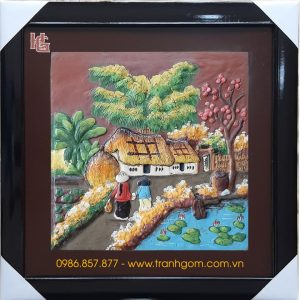 Tranh Gốm Vuông 46cm - TV46-01