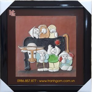 Tranh Gốm Vuông 46cm - TV46-10