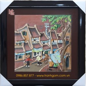 Tranh Gốm Vuông 46cm - TV46-17