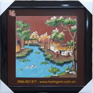 Tranh Gốm Vuông 46cm - TV46-18