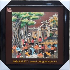 Tranh Gốm Vuông 46cm - TV46-02