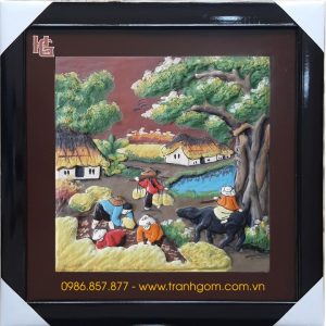 Tranh Gốm Vuông 46cm - TV46-26