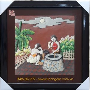 Tranh Gốm Vuông 46cm - TV46-04