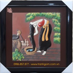 Tranh Gốm Vuông 46cm - TV46-09