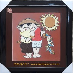 Tranh Gốm Vuông 50cm - TV50-15
