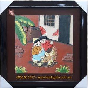 Tranh Gốm Vuông 50cm - TV50-24