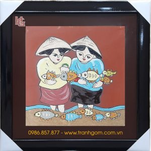 Tranh Gốm Vuông 50cm - TV50-25