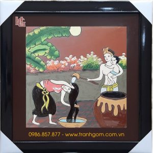 Tranh Gốm Vuông 50cm - TV50-28