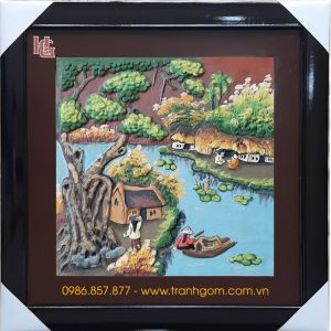 Tranh Gốm Vuông 50cm - TV50-41