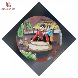 Tranh Gốm Bát Tràng - Tranh Tròn MSP TR-3509