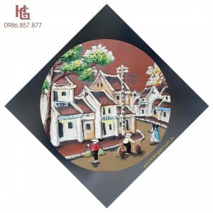 Tranh Gốm Bát Tràng - Tranh Tròn MSP TR-3518