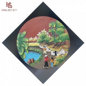 Tranh Gốm Bát Tràng - Tranh Tròn MSP TR-3526