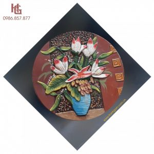 Tranh Gốm Bát Tràng - Tranh Tròn MSP TR-3528