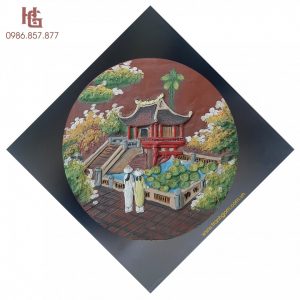 Tranh Gốm Bát Tràng - Tranh Tròn MSP TR-3501