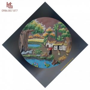 Tranh Gốm Bát Tràng - Tranh Tròn MSP TR-3503